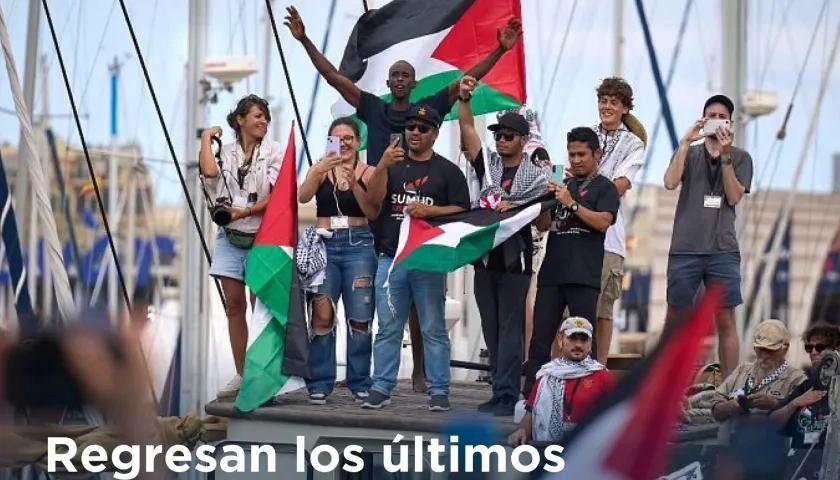 Liberados los últimos integrantes de la Flotilla de La Libertad