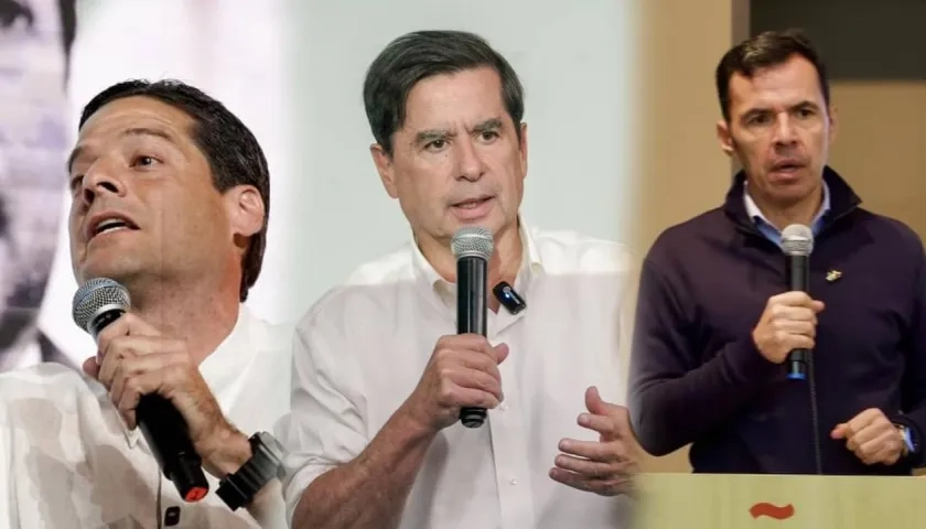 Mauricio Gómez, Juan Fernando Cristo y Guillermo Rivera.