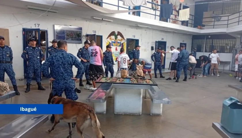 Operativos del Inpec en cárceles del país este jueves. 