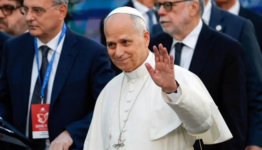 Papa León XIV en Roma, Italia. 