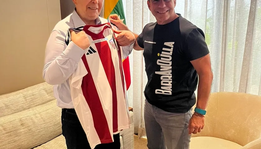 El Consejero Comisionado Otty Patiño y el Alcalde Alex Char.