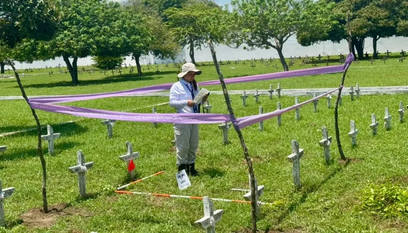Personal de la UBPD en búsqueda en el Calancala