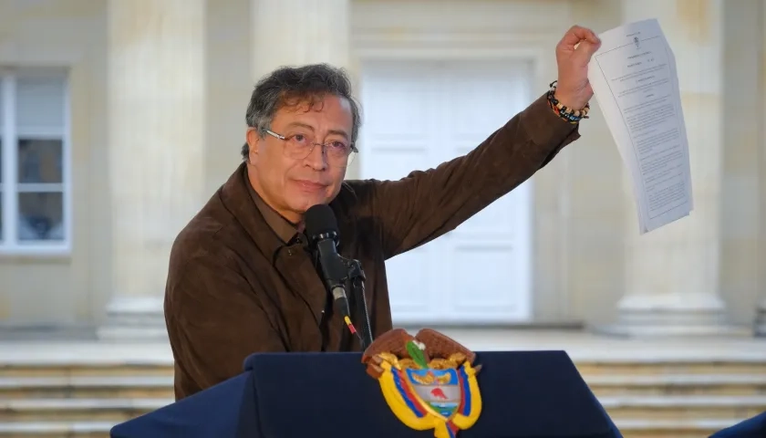 Gustavo Petro, presidente de la República. 
