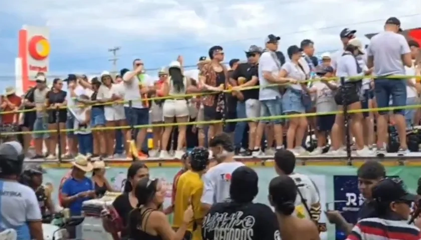 La carroza que colapsó.