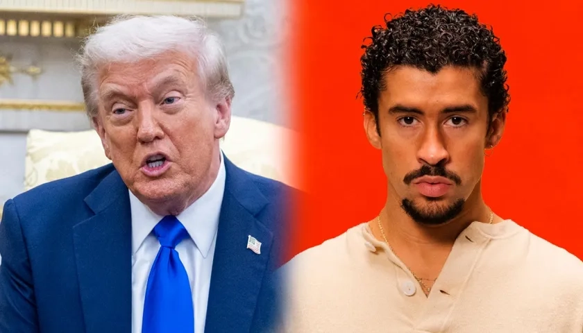 Donald Trump y Bad Bunny.