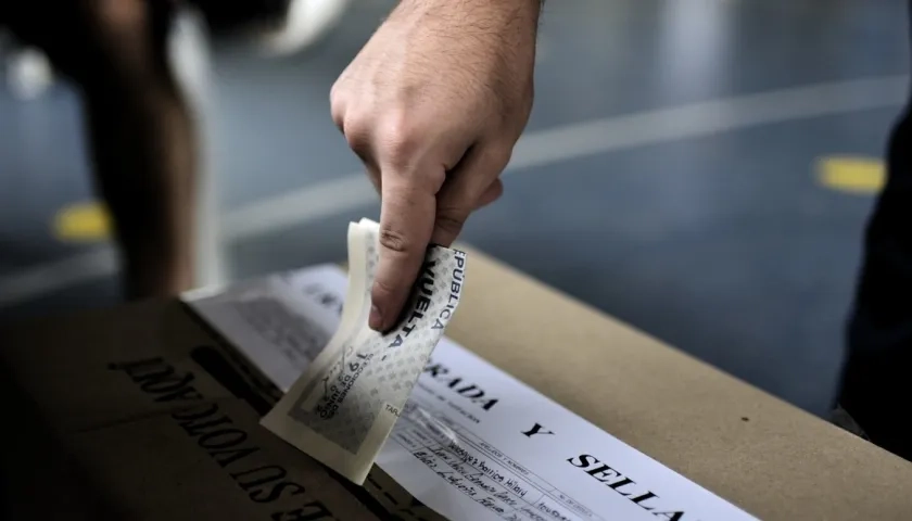 Imagen de referencia de votación.