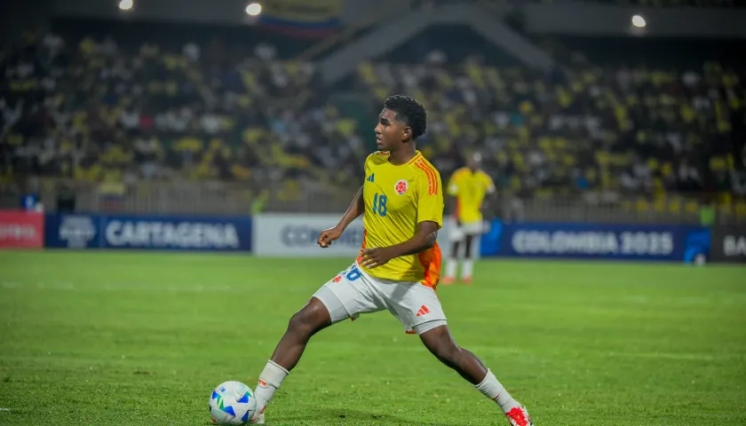 Miguel Agámez, mediocampista del Junior. 