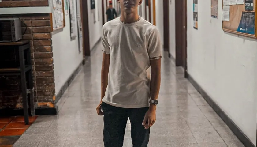 Juan David Barrios Aragón, estudiante de undécimo grado del Nuevo Colegio del Prado.