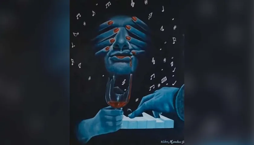 Obra 'La copa rota'. 