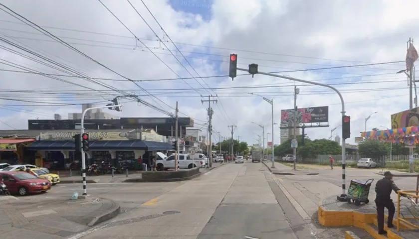 Calle 74 con carrera 44.