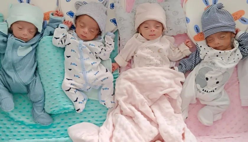 Cuatrillizos en Barranquilla.