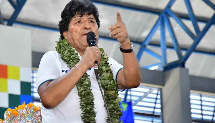 Evo Morales, expresidente de Bolivia.