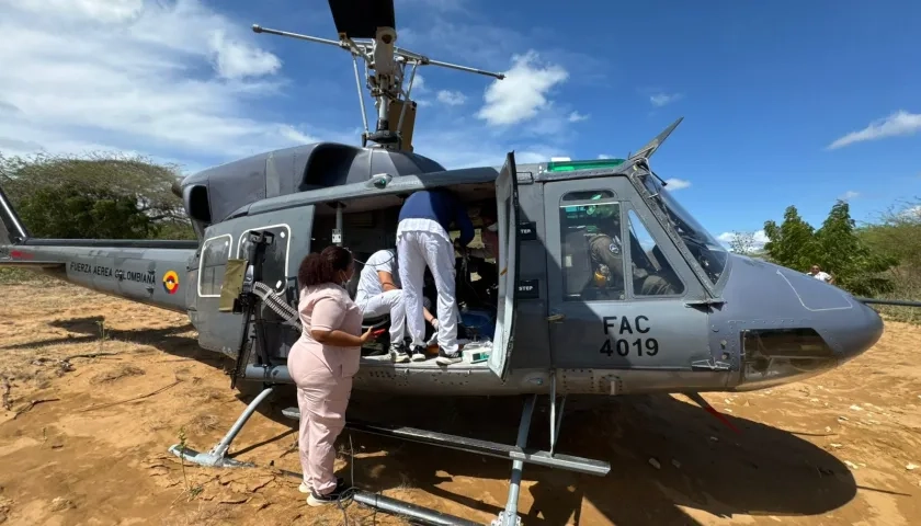 Momentos de la evacuación. 