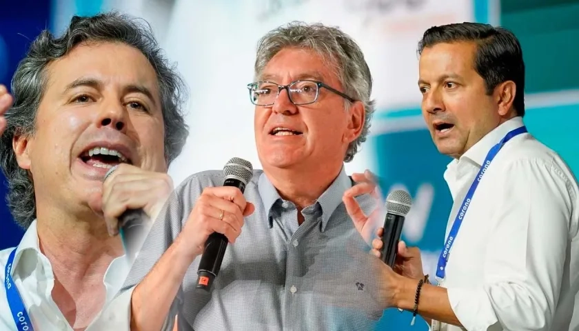 Juan Manuel Galán, Mauricio Cárdenas y David Luna. 