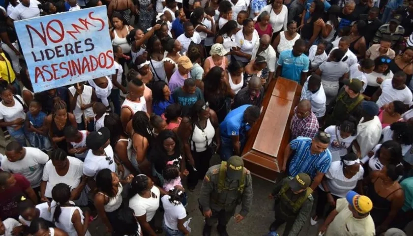 Líderes sociales asesinados