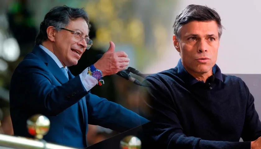 El Presidente Petro y Leopoldo López.