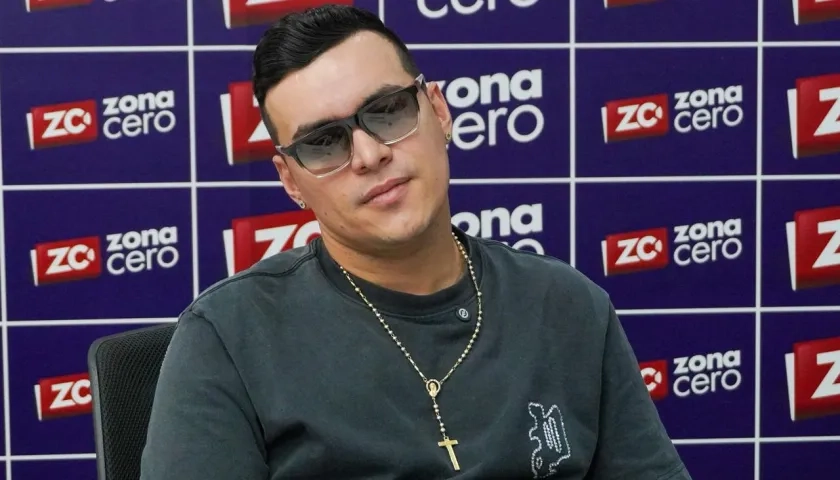 Yeison Jiménez en la redacción de Zona Cero.