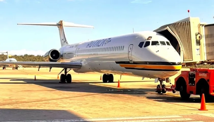 El Aeropuerto Internacional de Maiquetía Simón Bolívar.