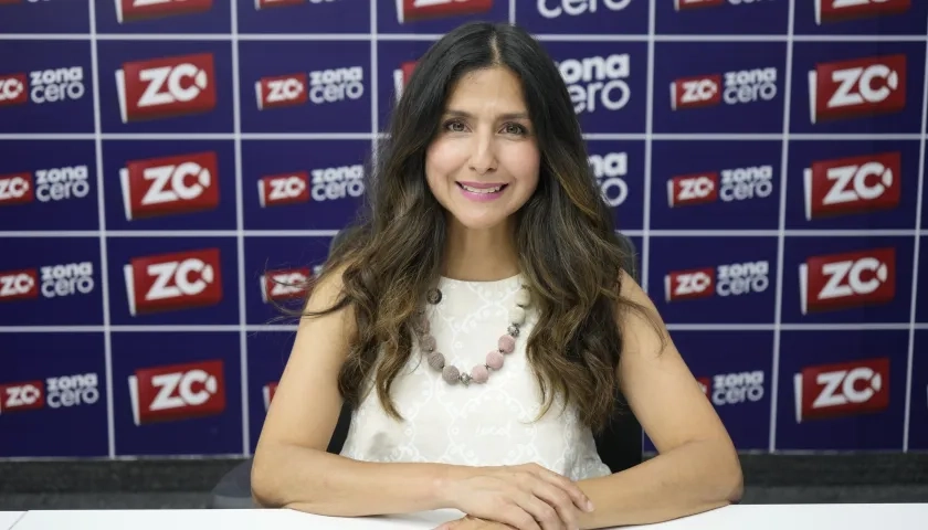 Aida Bossa en la redacción de Zona Cero.