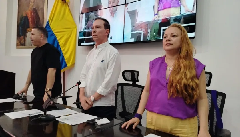 Mesa directiva de la Asamblea del Atlántico. 