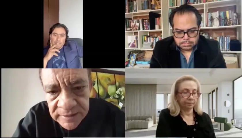 Nicolás Petro en la audiencia de este viernes. 