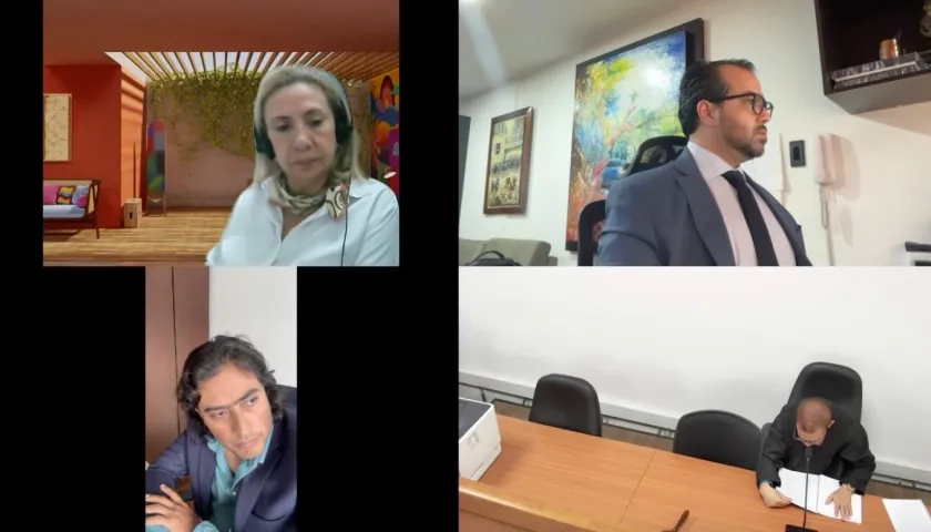 Aspecto de la audiencia preparatoria contra Nicolás Petro.