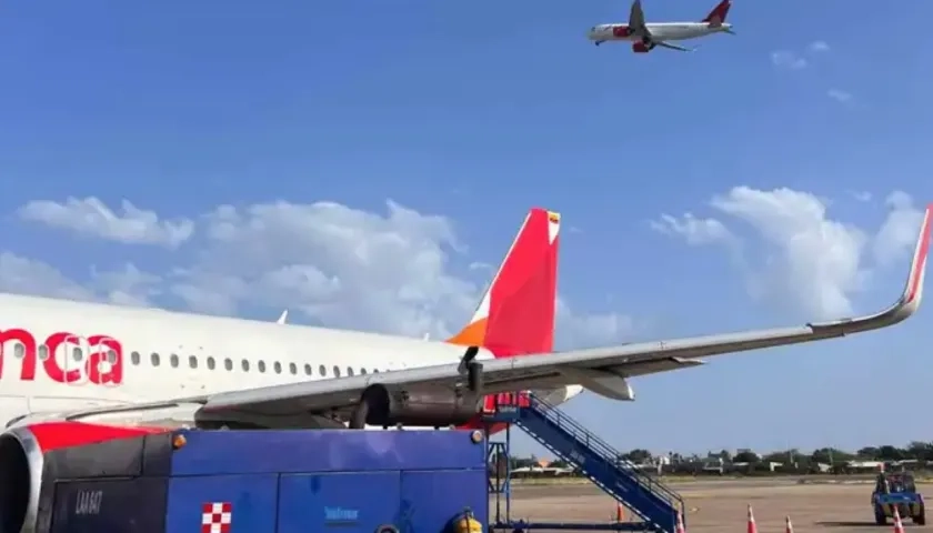 Aviones en el Aeropuerto El Dorado, en Bogotá.