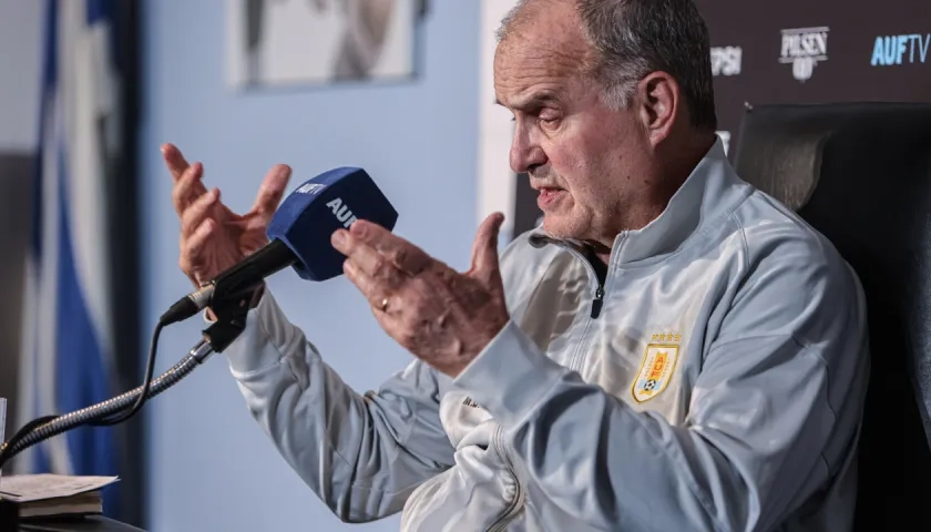 El seleccionador de Uruguay, Marcelo Bielsa.