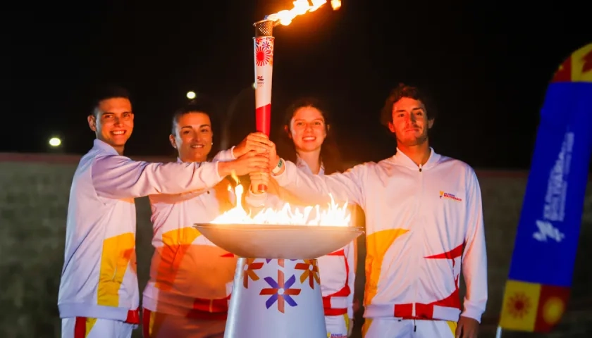 Inauguración de los XX Juegos Bolivarianos, en Lima.