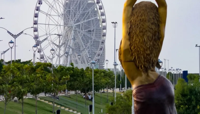 Las cabinas instaladas en la Luna del Río. 