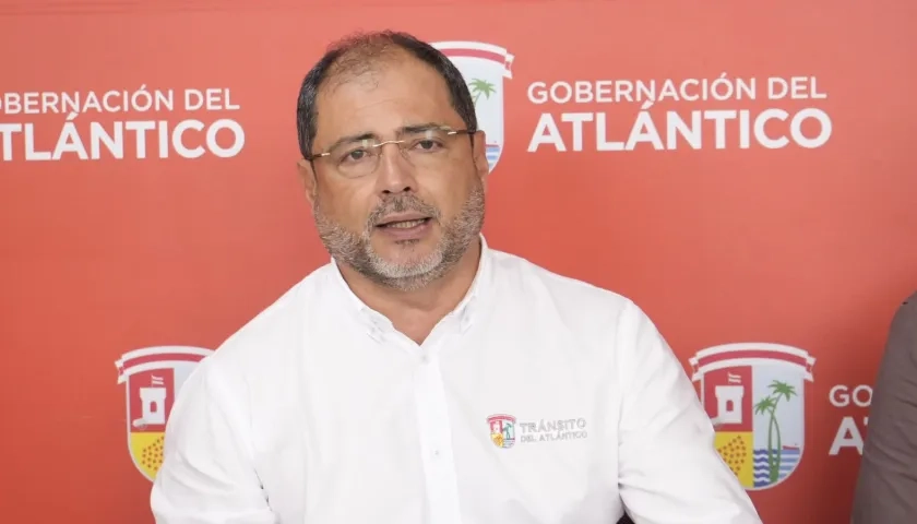 El director de Tránsito del Atlántico, Carlos Mafio Granados.