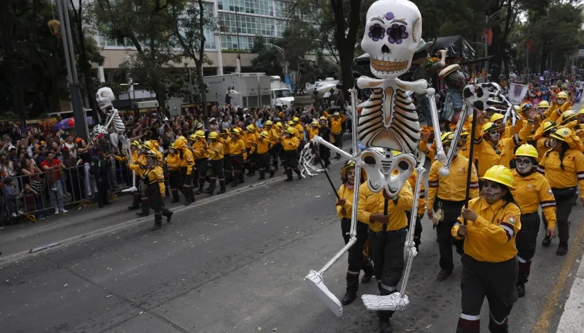 Celebración del Día de Muertos en Ciudad de México. 