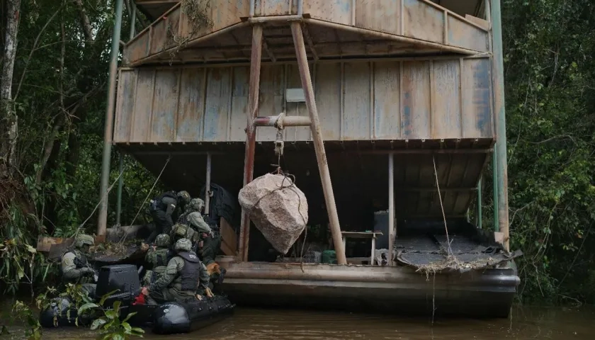 Operación conjunta entre Colombia y Brasil en la Amazonía.