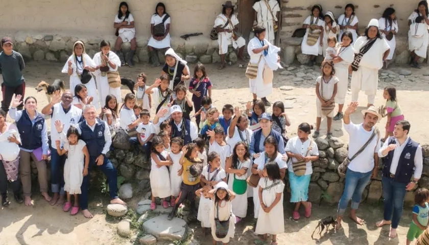 Pueblo Arhuaco de la Sierra Nevada.