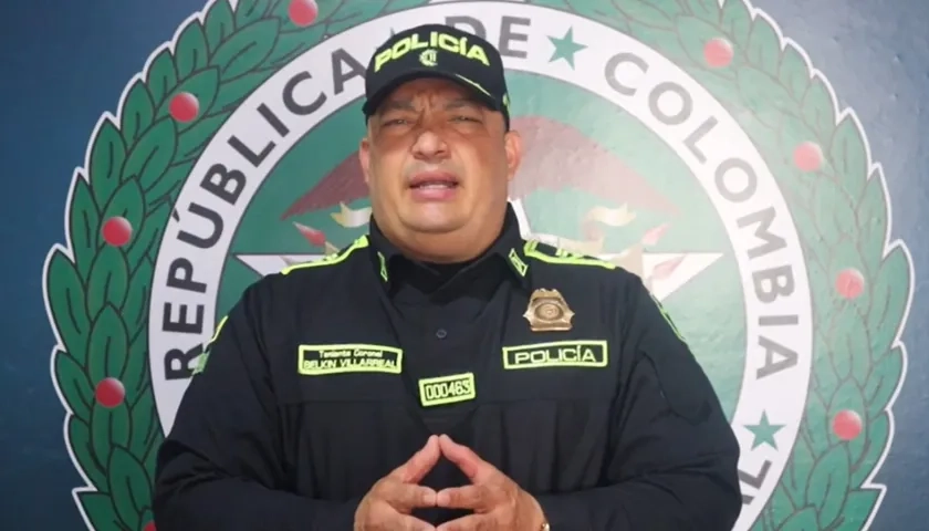Teniente Coronel Belkin Villareal, Subcomandante (E) de la Policía Metropolitana de Barranquilla.