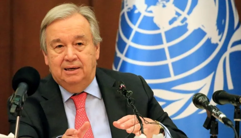 Secretario general de la ONU, António Guterres.