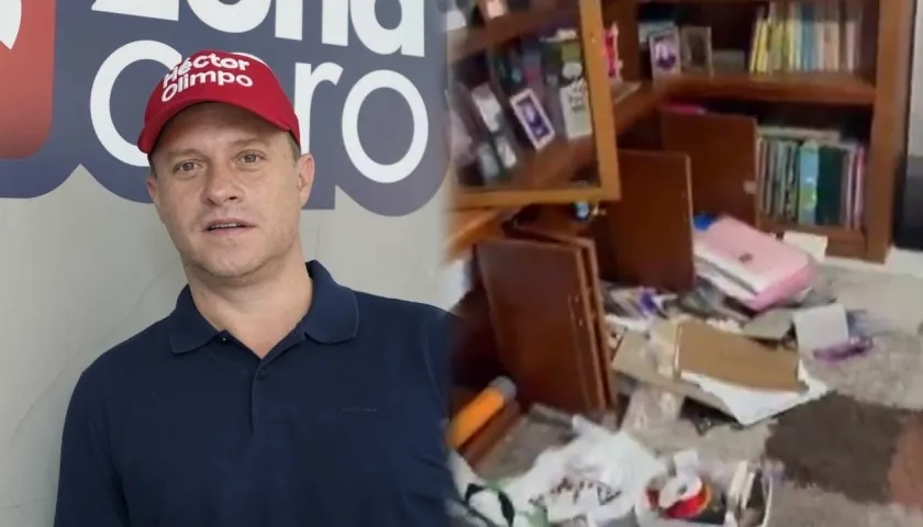 Héctor Olimpo / Así quedó la casa de la mamá del político.