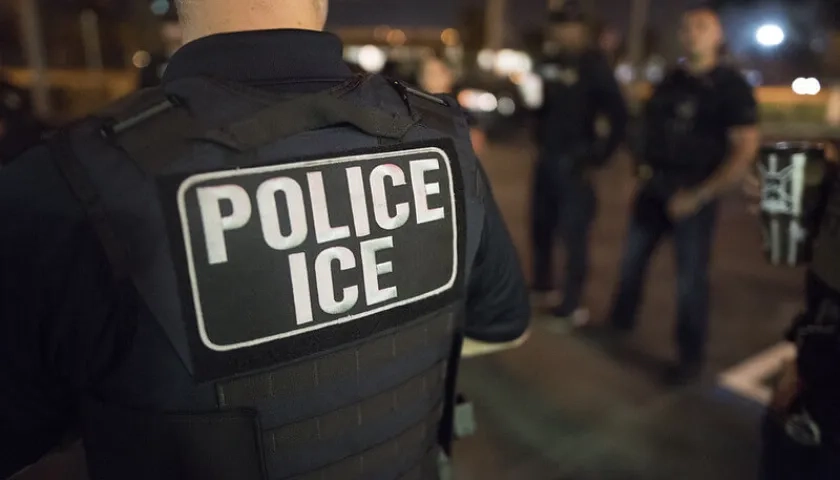 Policía ICE en Estados Unidos. 