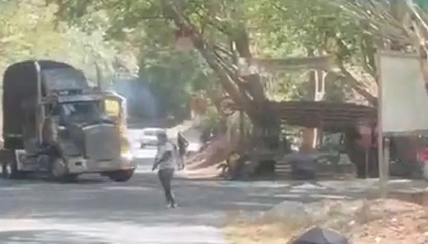 Retén ilegal en la vía Panamericana