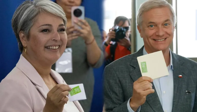 La izquierdista Jeannette Jara y el ultraderechista José Antonio Kast.