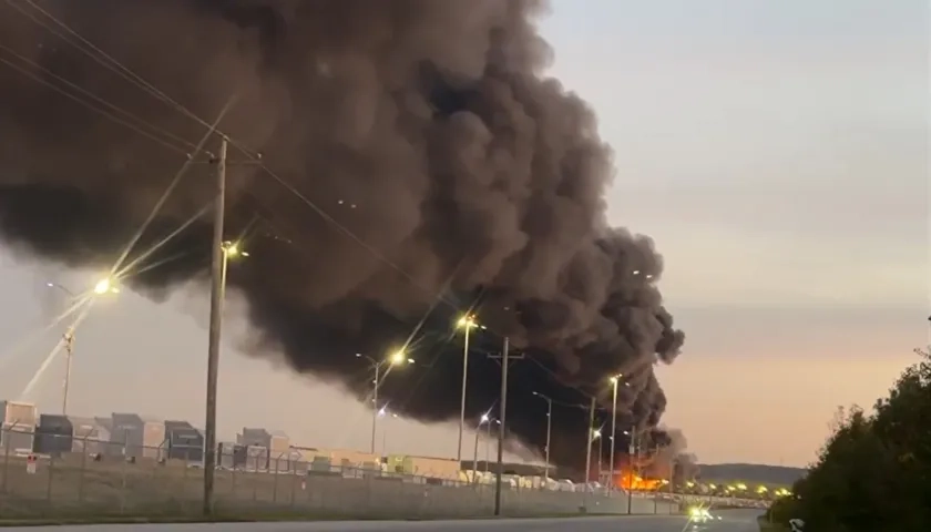 Lugar del accidente.