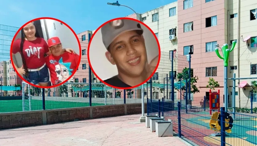 Las tres víctimas se encontraban en esta cancha cuando fueron atacadas a bala. 