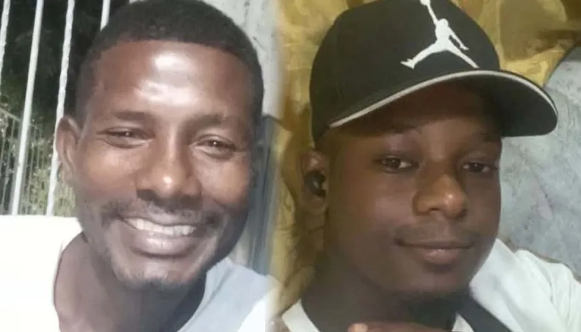 Las dos víctimas mortales del atentado en el barrio La Manga. 