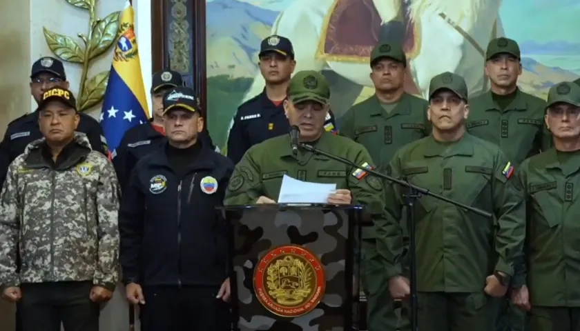 Vladimir Padrino López, ministro de Defensa de Venezuela.