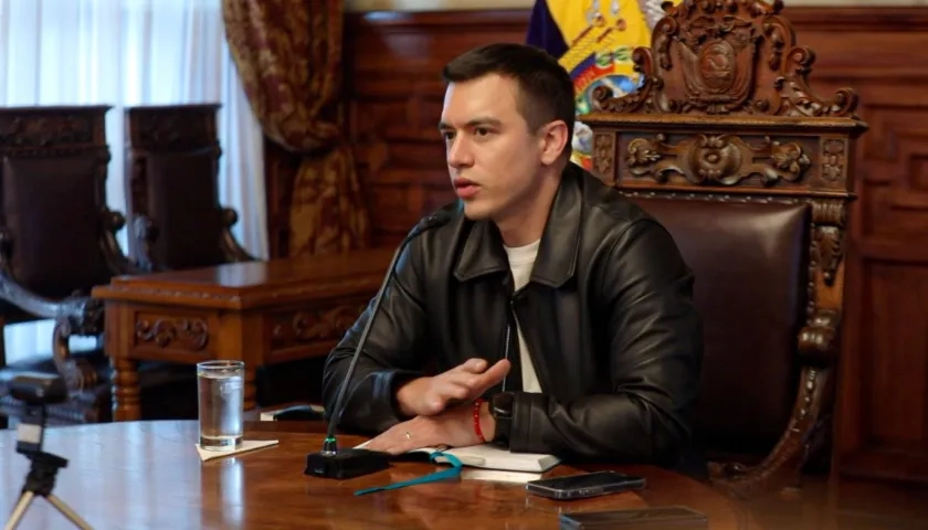 El presidente de Ecuador, Daniel Noboa.