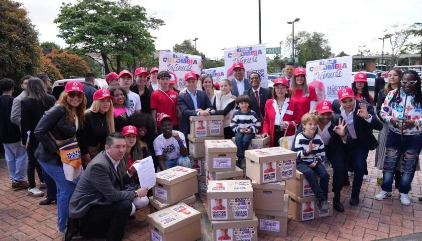 El candidato presidencial Héctor Olimpo.