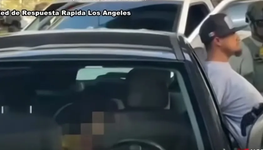 Momento de la captura.