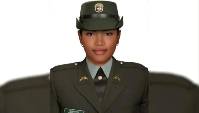 La patrullera Vanessa de León Pertuz.