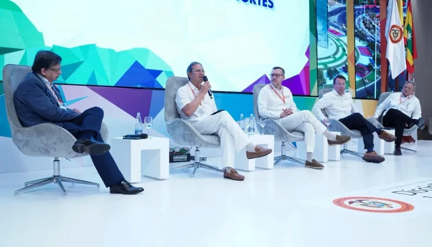 Presidentes de las cortes durante el encuentro en Barrranquilla.