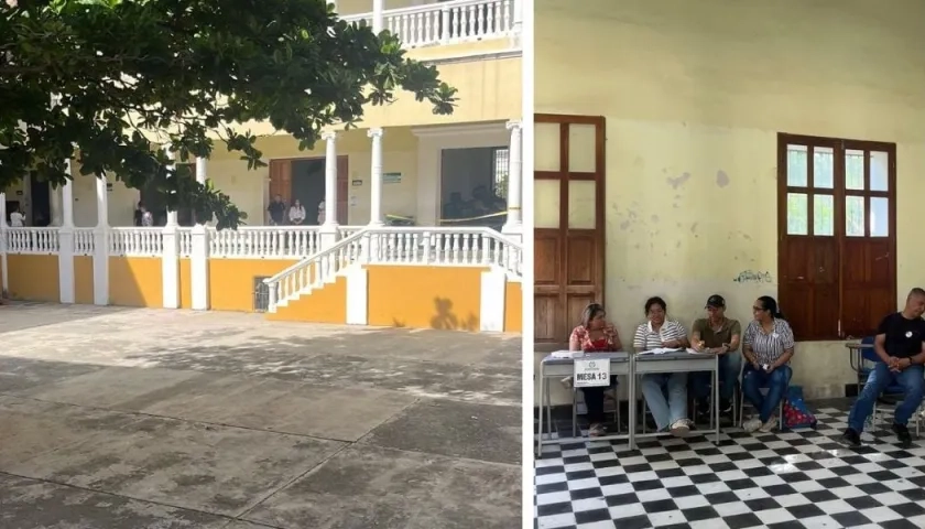 Puesto de votación este domingo en Santa Marta